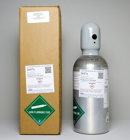 SRM 2647a - 氮氣中的丙烷(公稱含量為2500毫微升/摩爾)