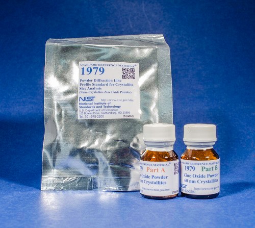 SRM 1979 - 粒度分析用粉末衍射線輪廓標(biāo)準(zhǔn)(納米晶氧化鋅粉)