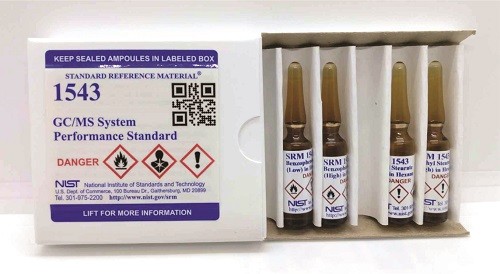  SRM 1543 - GC/MS系統(tǒng)性能標(biāo)準(zhǔn)標(biāo)準(zhǔn)品