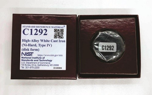 SRM C1292 - 高合金白口鑄鐵I(鎳硬，IV型)標準品