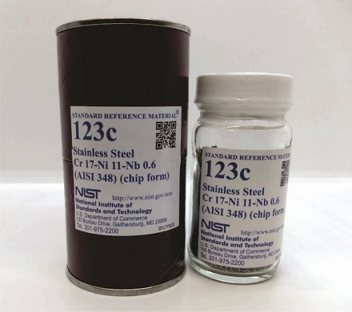 SRM 123c - 不銹鋼，Cr-Ni-Nb(AISI 348)標準品